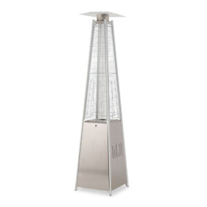 Real Glow Stainless Steel Flame Tower Heater